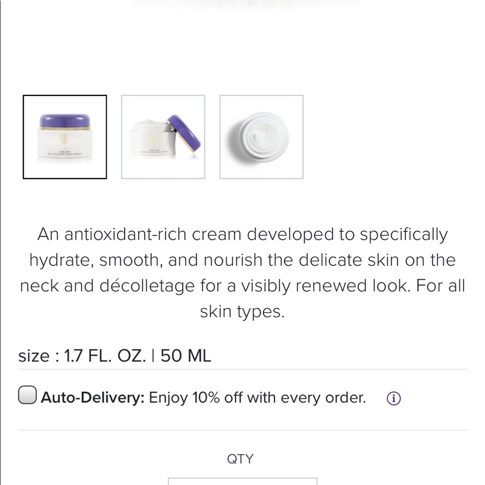 Tatcha ageless renewal neck cream - Picture 2 of 4